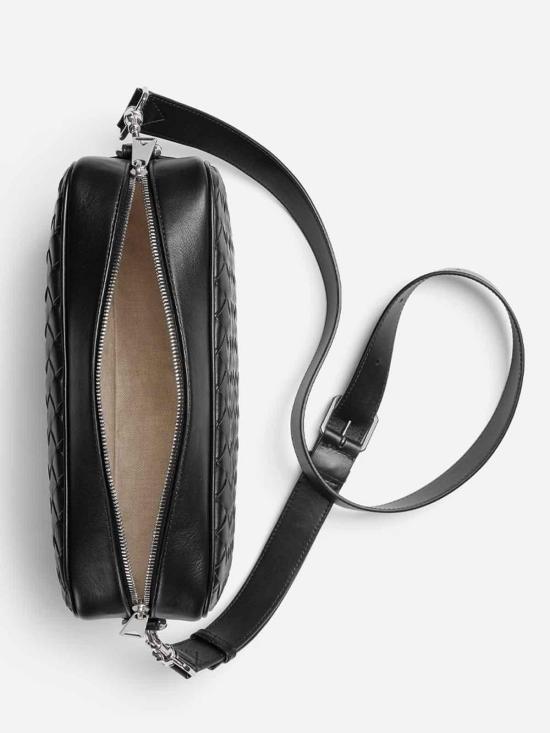 25FW 보테가베네타 미디움 인트레치아토 카메라백 755925V2HL18803 Black - BOTTEGA VENETA