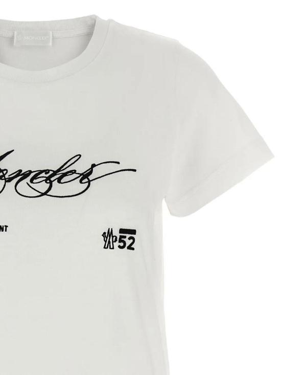  몽클레어 반팔 티셔츠 0938C0000589AJS00A White - MONCLER