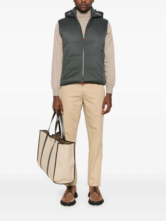 26FW 키톤 베스트 UW2194V0422H01001 Green - KITON