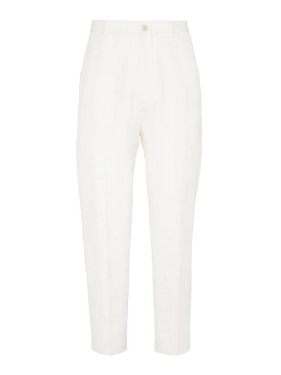 25FW 브루넬로 쿠치넬리 스트레이트 팬츠 MP665H0660C020 White