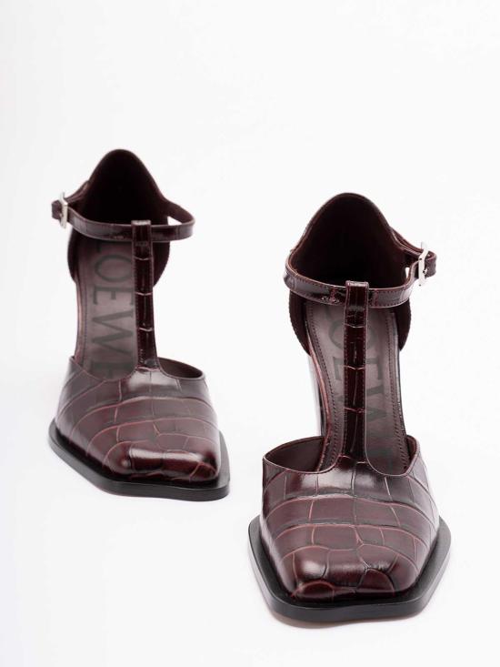  로에베 힐/펌프스 LONDS01X077110 Burgundy - LOEWE