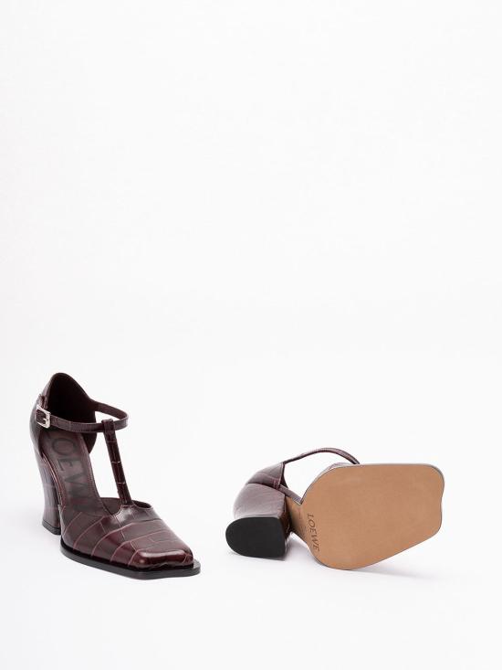  로에베 힐/펌프스 LONDS01X077110 Burgundy - LOEWE