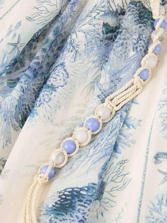 26SS 짐머만 미디 스커트 5851SRS262BLTL Blue - ZIMMERMANN