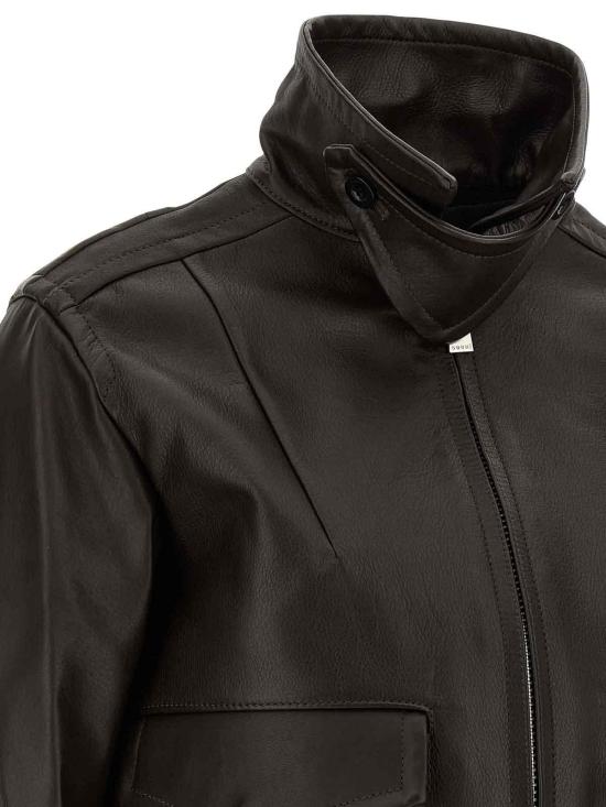  사카이 가죽 자켓 2508238601 Brown - SACAI