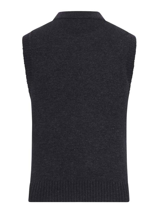 27SS 가니 그래픽 울 베스트 A1070264252 Grey - GANNI