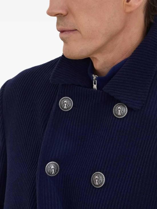 25FW 브루넬로 쿠치넬리 코트 MV4237008KC367 Blue - BRUNELLO CUCINELLI