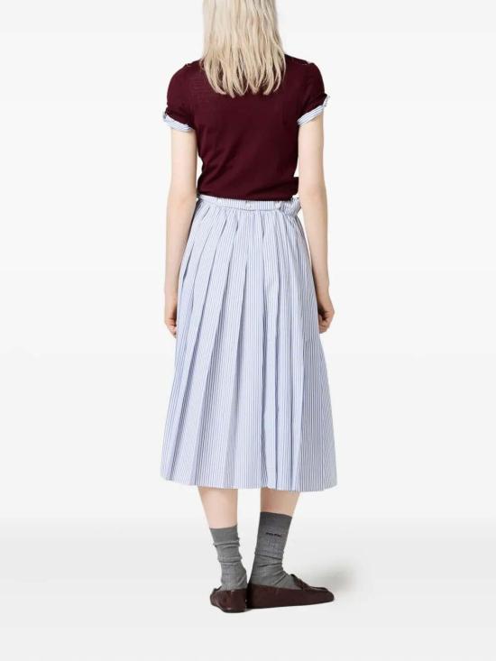 26FW 미우미우 폴로 티셔츠 MMLB66174CSOOOF0007 Dark Red - MIU MIU