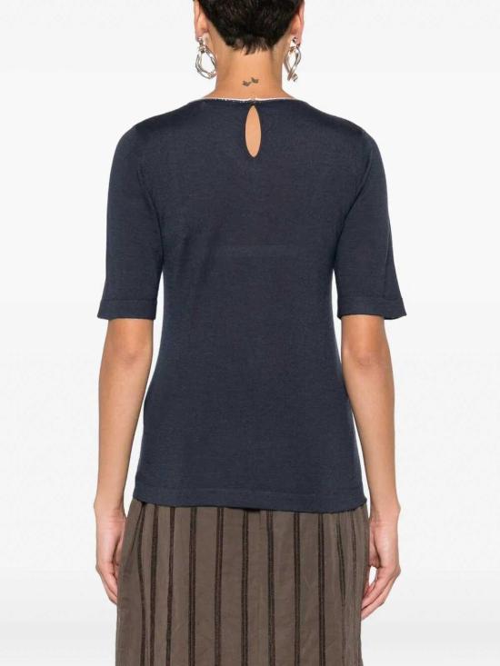 25FW 브루넬로 쿠치넬리 스웨터 M13836510CL628 Blue - BRUNELLO CUCINELLI