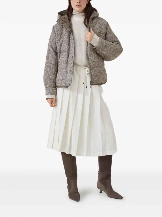 26FW 브루넬로 쿠치넬리 크레이프 드 신 블라우스 MB993EK714C8561 Beige - BRUNELLO CUCINELLI