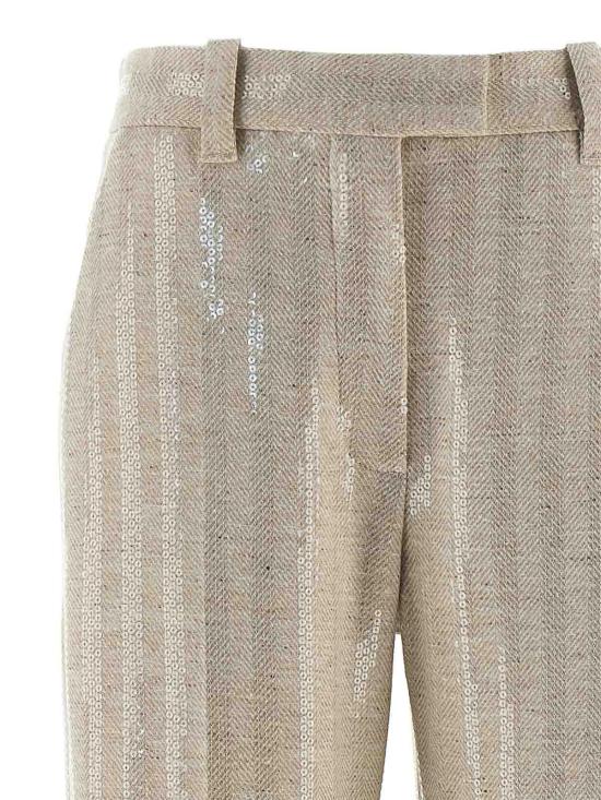 25FW 브루넬로 쿠치넬리 스트레이트 팬츠 MY451P9125C810 Beige - BRUNELLO CUCINELLI