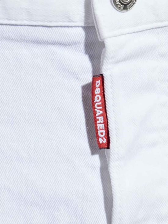  디스퀘어드2 스트레이트 팬츠 S74LB1743S39781100 White - DSQUARED2