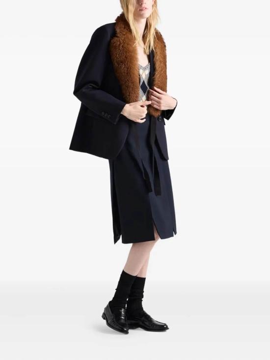 25FW 프라다 미디 스커트 P117Z17VZSOOOF0008 Light Beige - PRADA