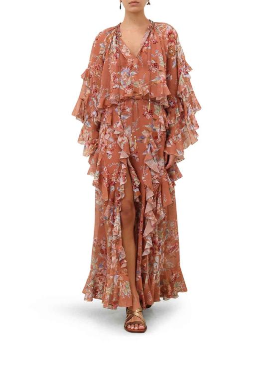 26SS 짐머만 미디 스커트 5685SRS261CNFL Multicolour - ZIMMERMANN