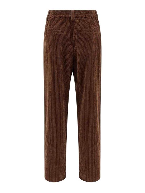 25FW 브루넬로 쿠치넬리 스트레이트 팬츠 MD574P8773C4413 Brown - BRUNELLO CUCINELLI