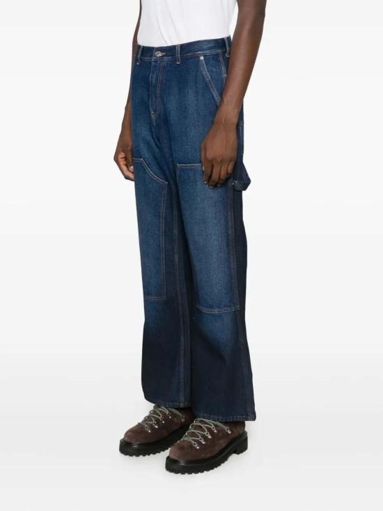  오프화이트 스트레이트 팬츠 OMYA191F25DEN0024401 Medium Wash - OFF WHITE