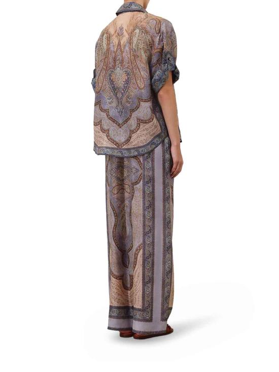  짐머만 팔라초 팬츠 5580PRS262TPBL Multicolour - ZIMMERMANN