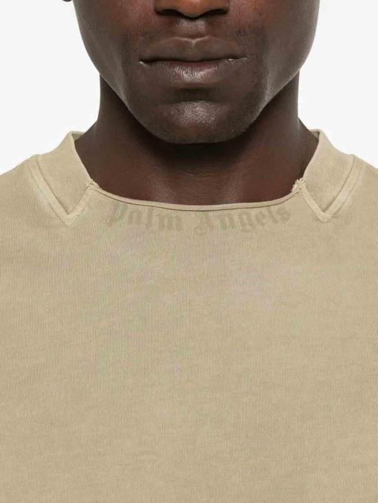  팜앤젤스 반팔 티셔츠 PMAA10HF25JER0015852 Dark Green - PALM ANGELS