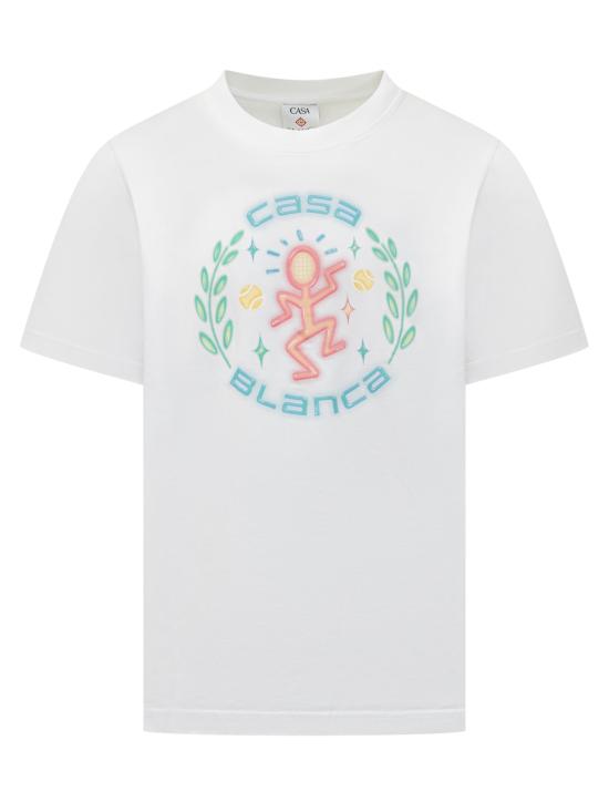 26SS 카사블랑카 반팔 티셔츠 MSP26JTS001 11 BRIGHT WHITE