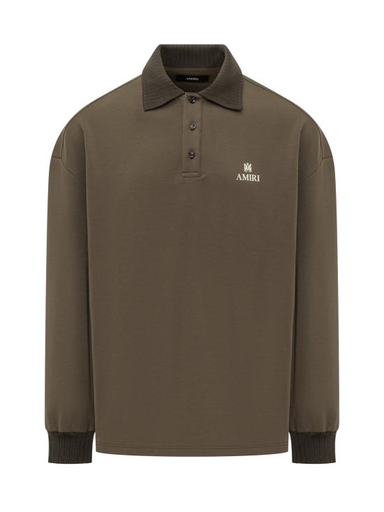 26SS 아미리 폴로 티셔츠 AMTOJR1001 200 DARK BROWN