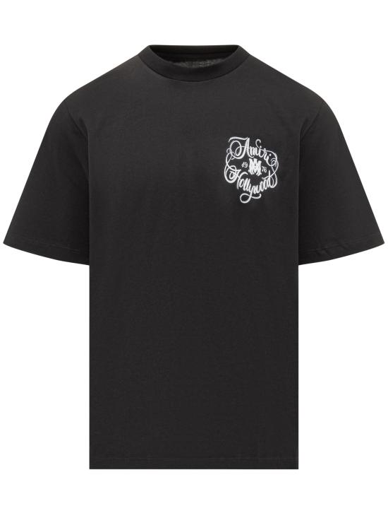 26SS 아미리 반팔 티셔츠 AMTOJR1009 001 BLACK