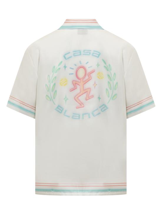 26SS 카사블랑카 긴팔 셔츠 MSP26SH003 01 WHITE - CASABLANCA