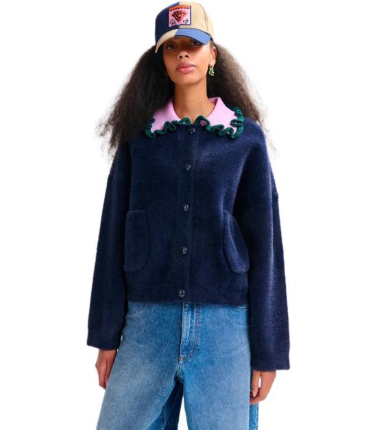 26SS 에센셜앤트워프 가디건 JARDENER J1DN XS Blue - ESSENTIEL ANTWERP