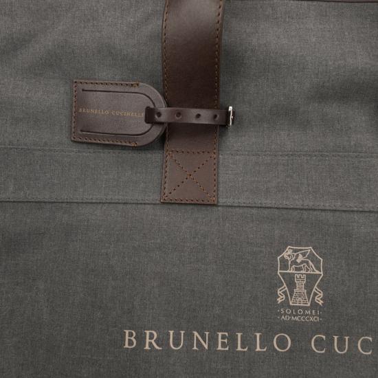 26SS 브루넬로 쿠치넬리 카프스킨 슈트 케이스 MWN4CU390 DARK GREY - BRUNELLO CUCINELLI