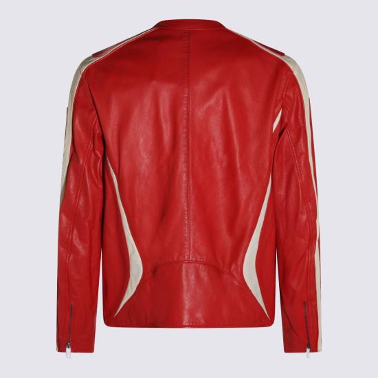 26SS 디젤 가죽 자켓 A211250DMBS42A RED - DIESEL