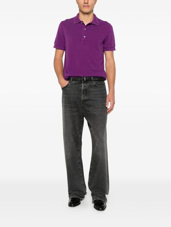 27SS 톰포드 폴로 티셔츠 JPS011JMT013VAQ Purple - TOMFORD