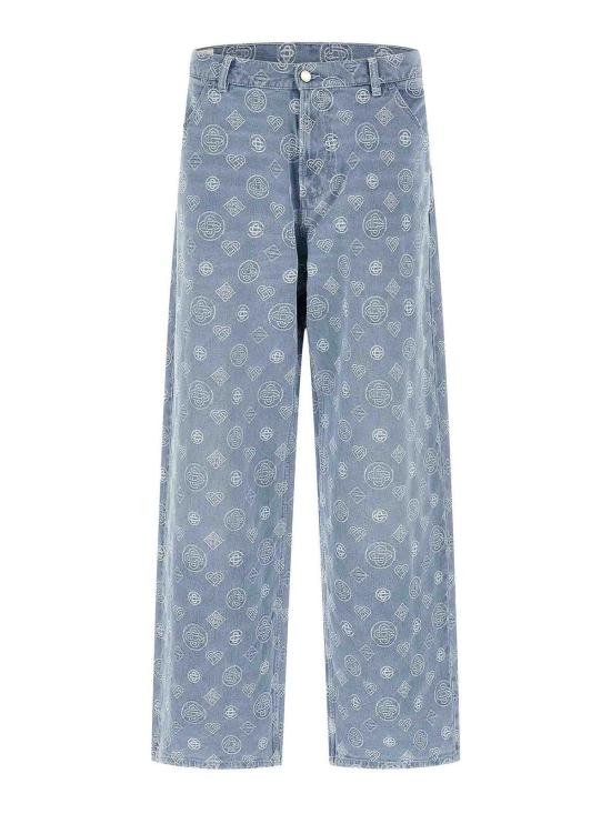 26FW 카사블랑카 스트레이트 팬츠 MAW25TR35601 Light Blue