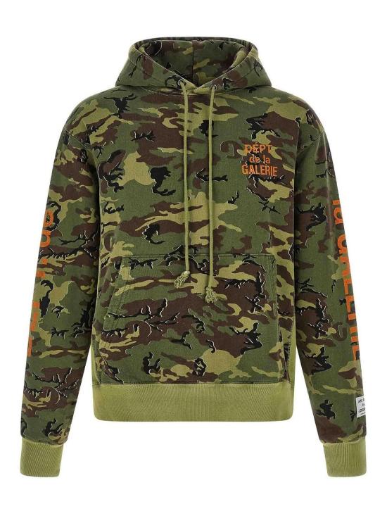 25FW 갤러리 디파트먼트 후드 티셔츠 DGH50045EDLRCAMO Green