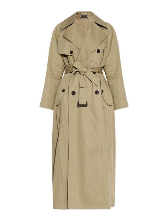 26FW 발렌시아가 Cocoon 코튼 트윌 트렌치 코트 850872TSP139772 Beige