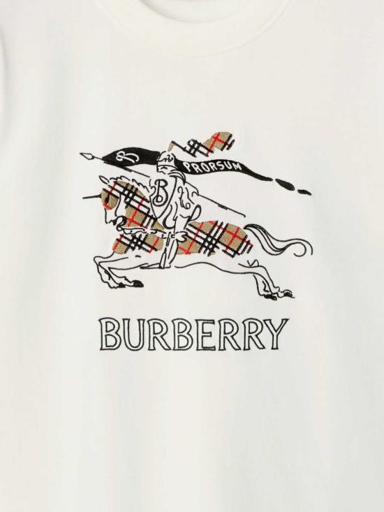 26SS 버버리 EKD 스케치 코튼 티셔츠 8121038 White - BURBERRY