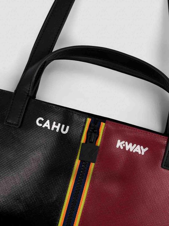 25FW 카후 숄더백 PZLVKBLBUNCBLACKBURGUNDY Multicolour - CAHU