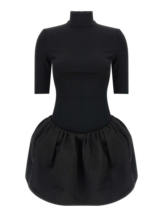 25FW 마그다뷰트림 미디 스커트 208925BLACK Black