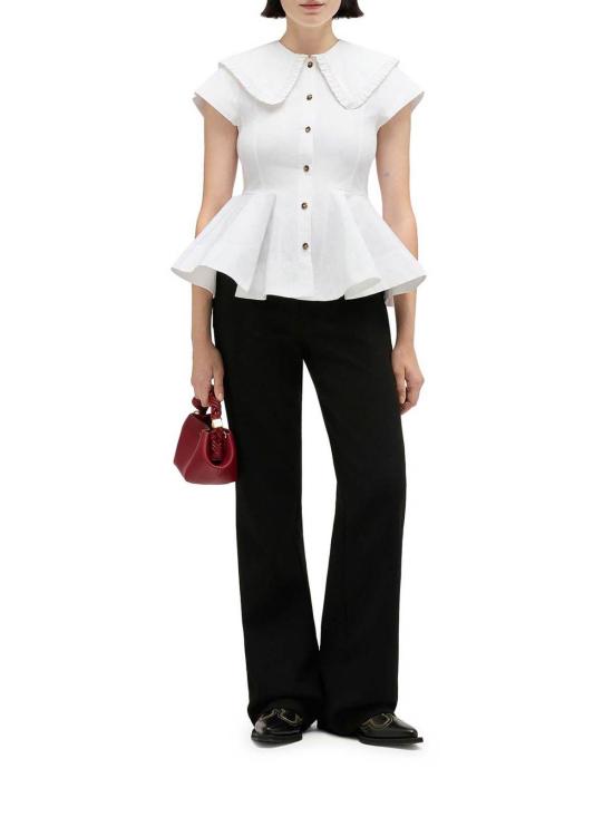  가니 셔츠 A1040093151 White - GANNI