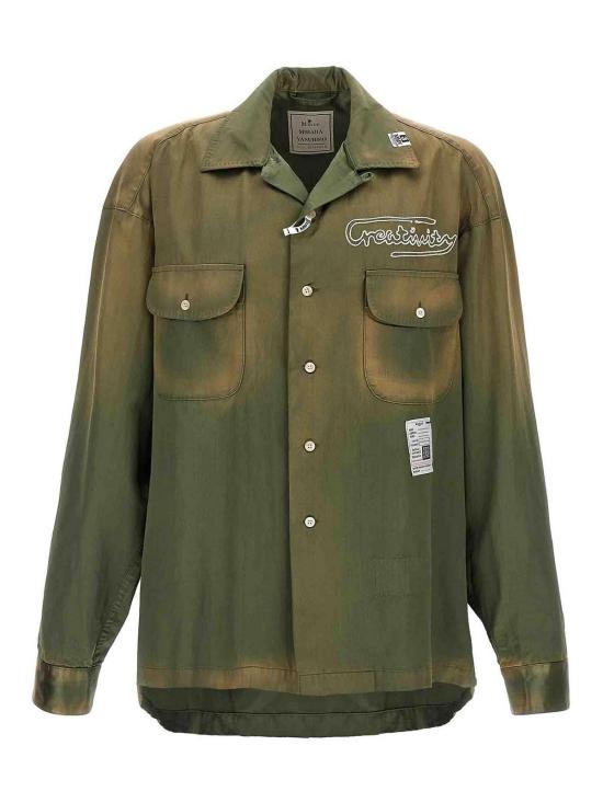 25FW 메종 미하라 야스히로 긴팔 셔츠 J15SH183KHAKI Green
