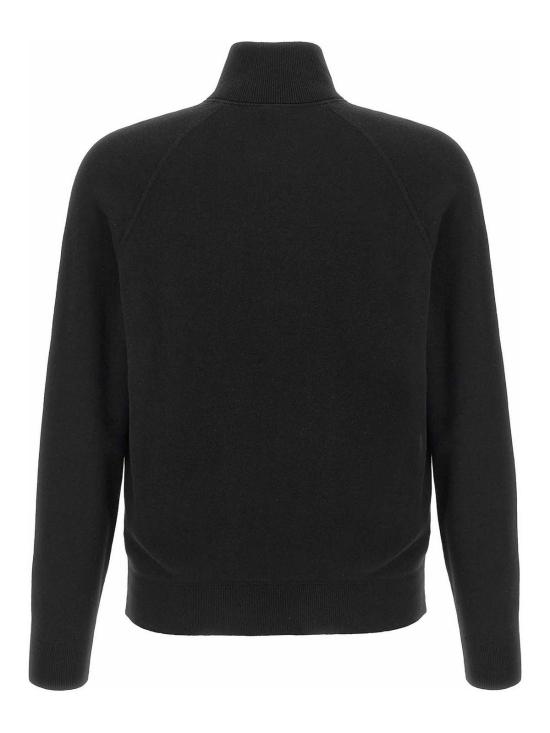 25FW 휴고보스 코튼 및 버진 울 집업 카디건 50543150001 Black - HUGO BOSS