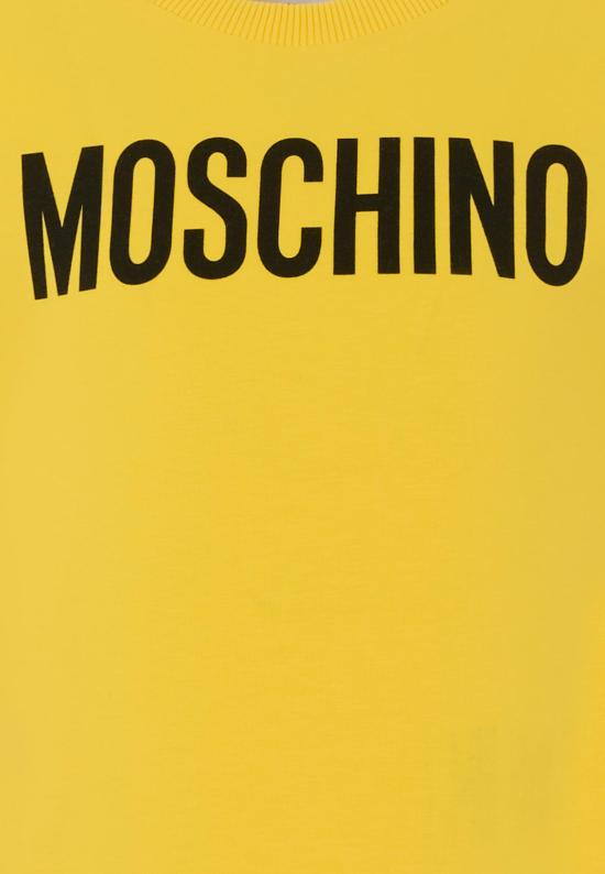 26SS [키즈] 모스키노 티셔츠 HUM05U LBA10 50577 YELLOW - MOSCHINO