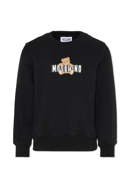 26SS [키즈] 모스키노 트레이닝 상의 HUF09U LCA19 60100 BLACK