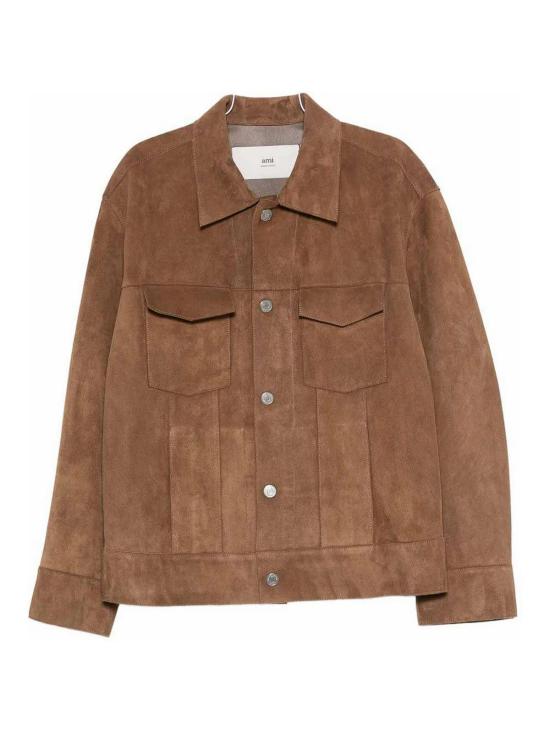 25FW 아미 가죽 자켓 UJK839LH0059216 Brown