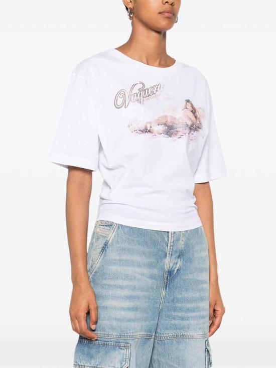 25FW 디스퀘어드2 반팔 티셔츠 S72GD0592D20020100 White - DSQUARED2