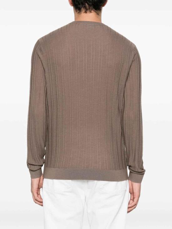 25FW 엠포리오 아르마니 스웨터 EM002196AF13851F6143 Light Brown - EMPORIO ARMANI