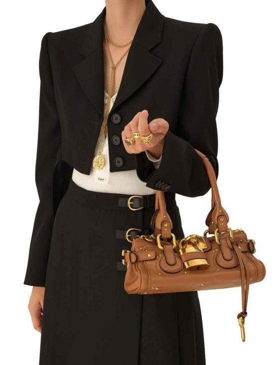 26SS 끌로에 스몰 그레인드 레더 패딩턴 백 CH26SS805P75209 Brown - CHLOE