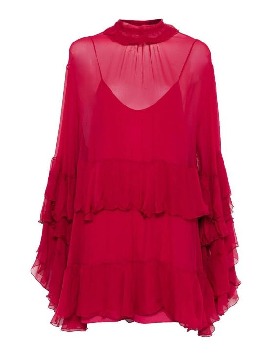 26SS 끌로에 미디 스커트 CH26SRO520016AZ Red