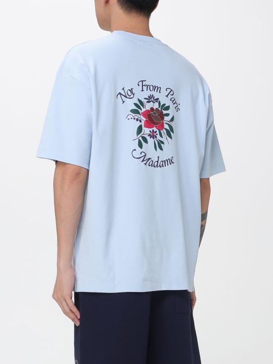 26SS 드롤드무슈 반팔 티셔츠 JTS210CO002 LBE Blue - DROLE DE MONSIEUR