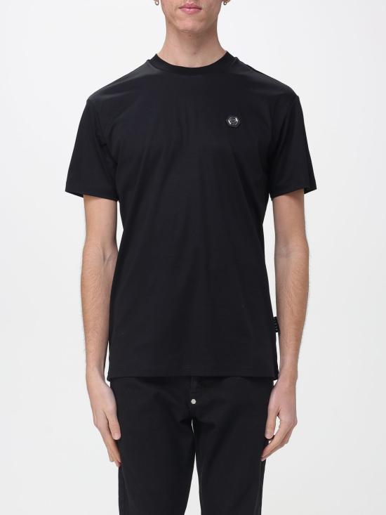 26SS 필립 플레인 반팔 티셔츠 MTK8740PJY002N 02 Black