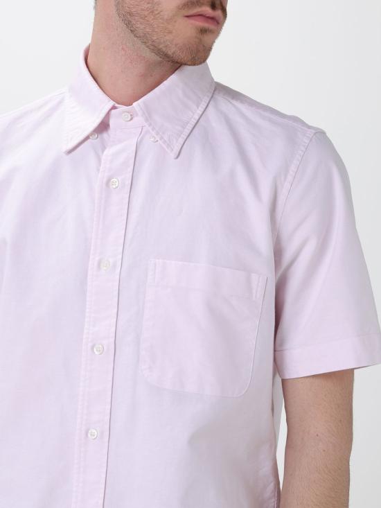 26SS 톰브라운 옥스포드 숏 슬리브 셔츠 MWS239EF0313 680 Pink - THOM BROWNE
