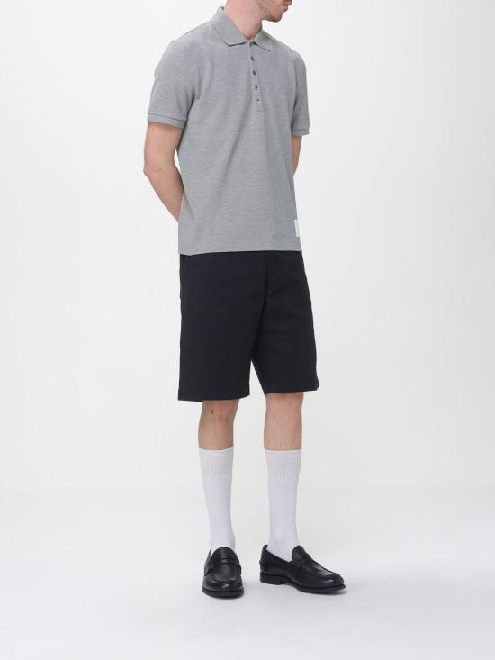26SS 톰브라운 클래식 피케 4바 숏슬리브 폴로 티셔츠 MJP110P00050 055 Grey - THOM BROWNE