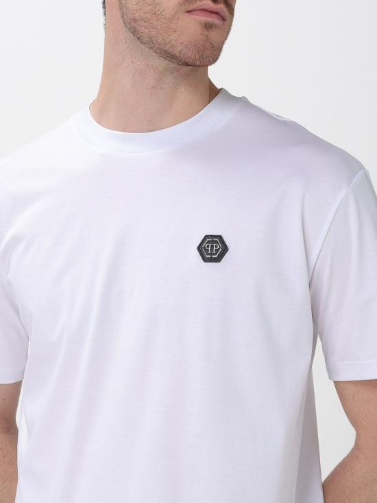 26SS 필립 플레인 반팔 티셔츠 MTK8740PJY002N 01 White - PHILIPP PLEIN